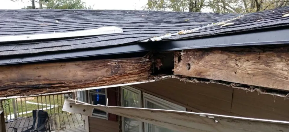 Gutter problems that can damage your roof in Blue Springs, Missouri.